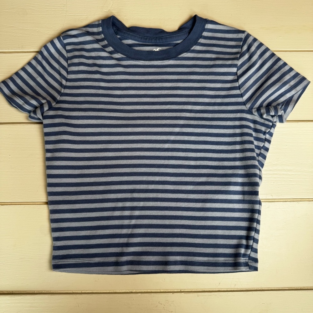 Hollister Striped Blue Shirt